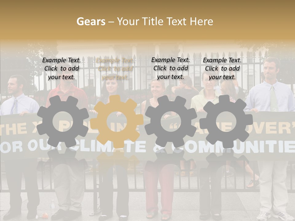 Disobedience District Demonstrator PowerPoint Template