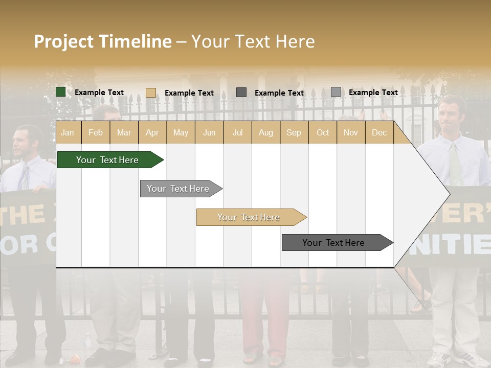 Disobedience District Demonstrator PowerPoint Template