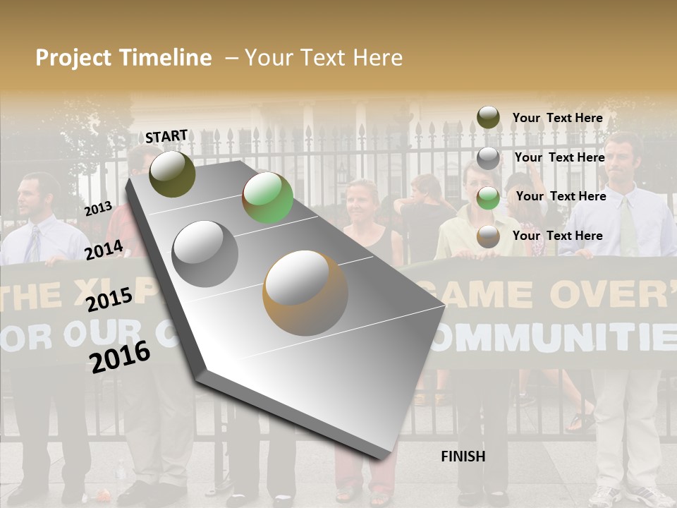 Disobedience District Demonstrator PowerPoint Template