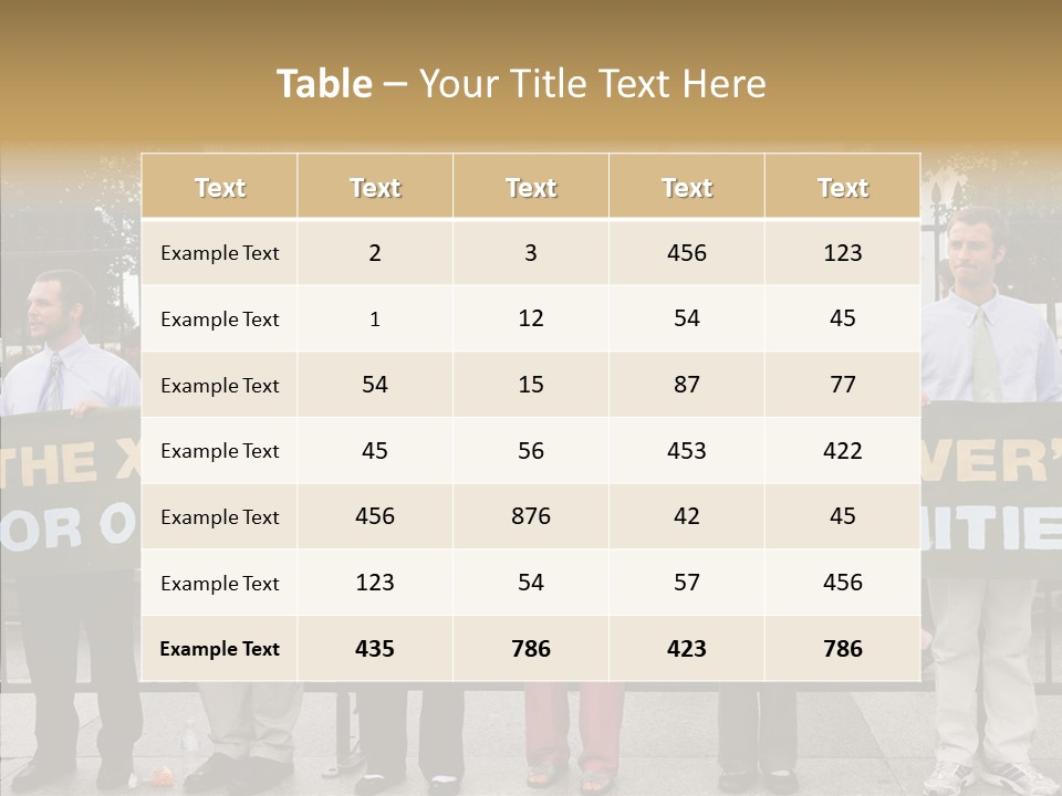 Disobedience District Demonstrator PowerPoint Template