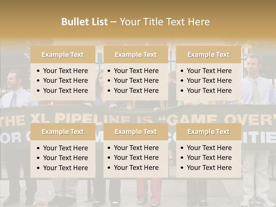 Disobedience District Demonstrator PowerPoint Template