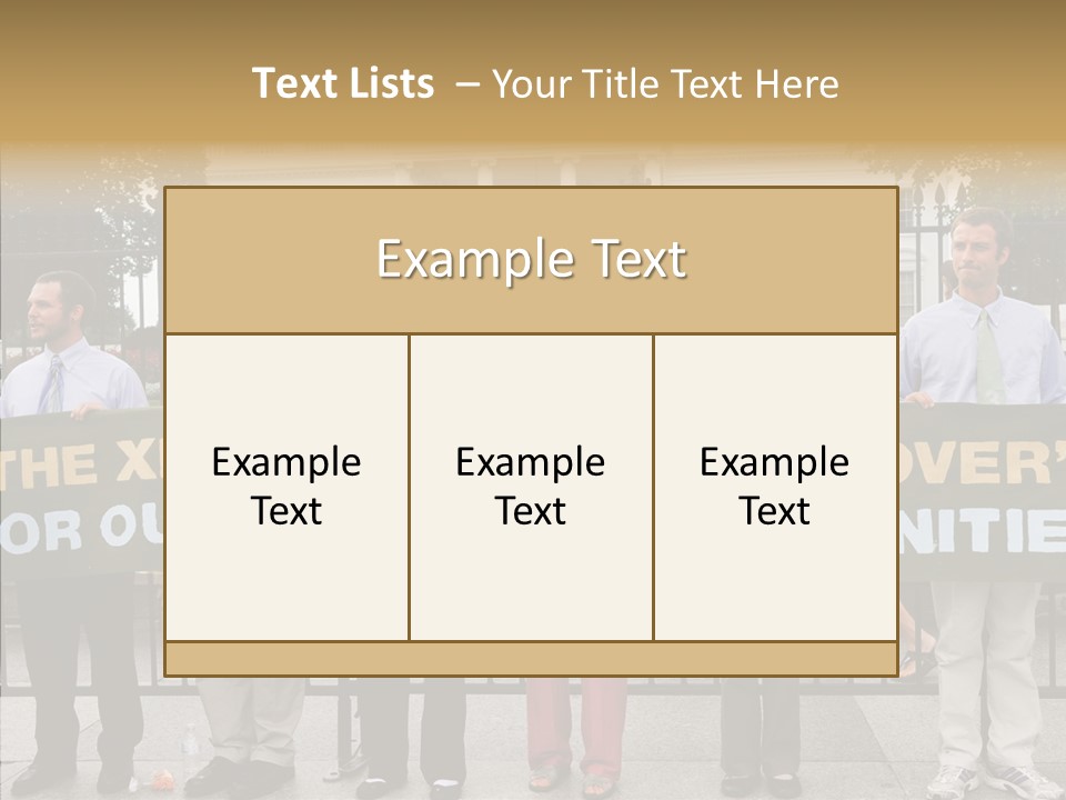 Disobedience District Demonstrator PowerPoint Template