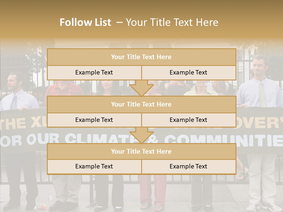 Disobedience District Demonstrator PowerPoint Template