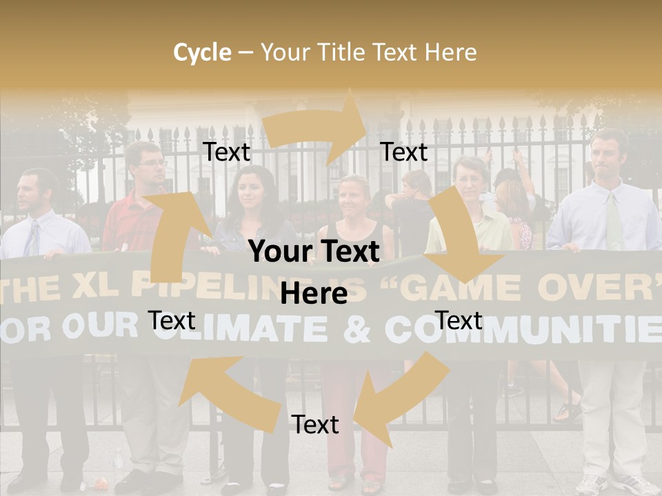 Disobedience District Demonstrator PowerPoint Template