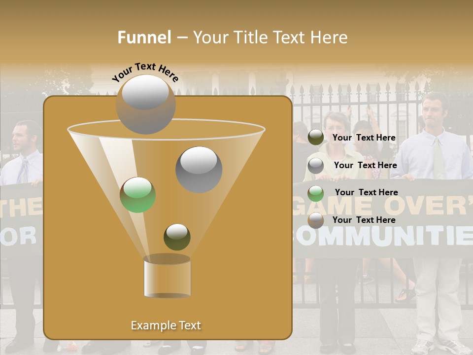 Disobedience District Demonstrator PowerPoint Template