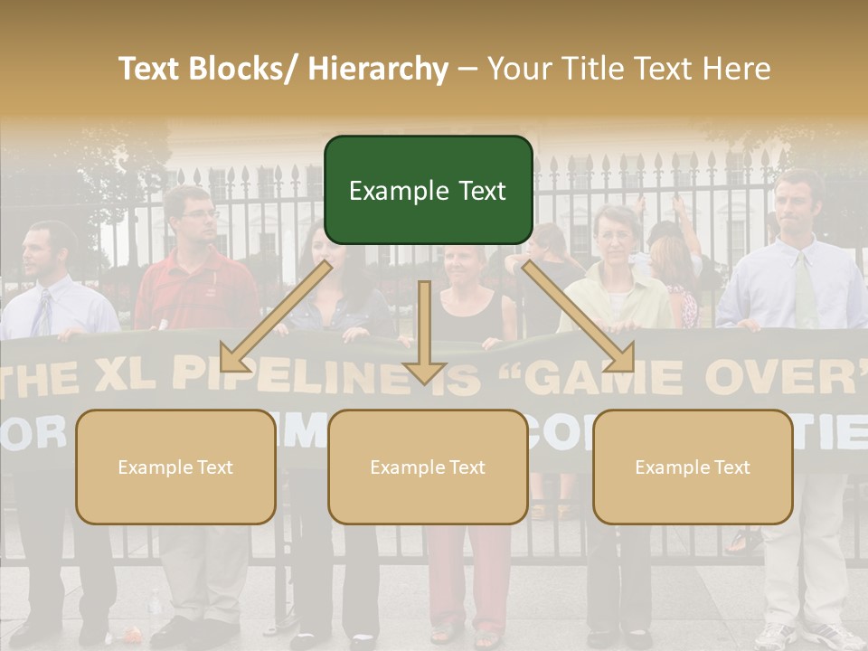 Disobedience District Demonstrator PowerPoint Template