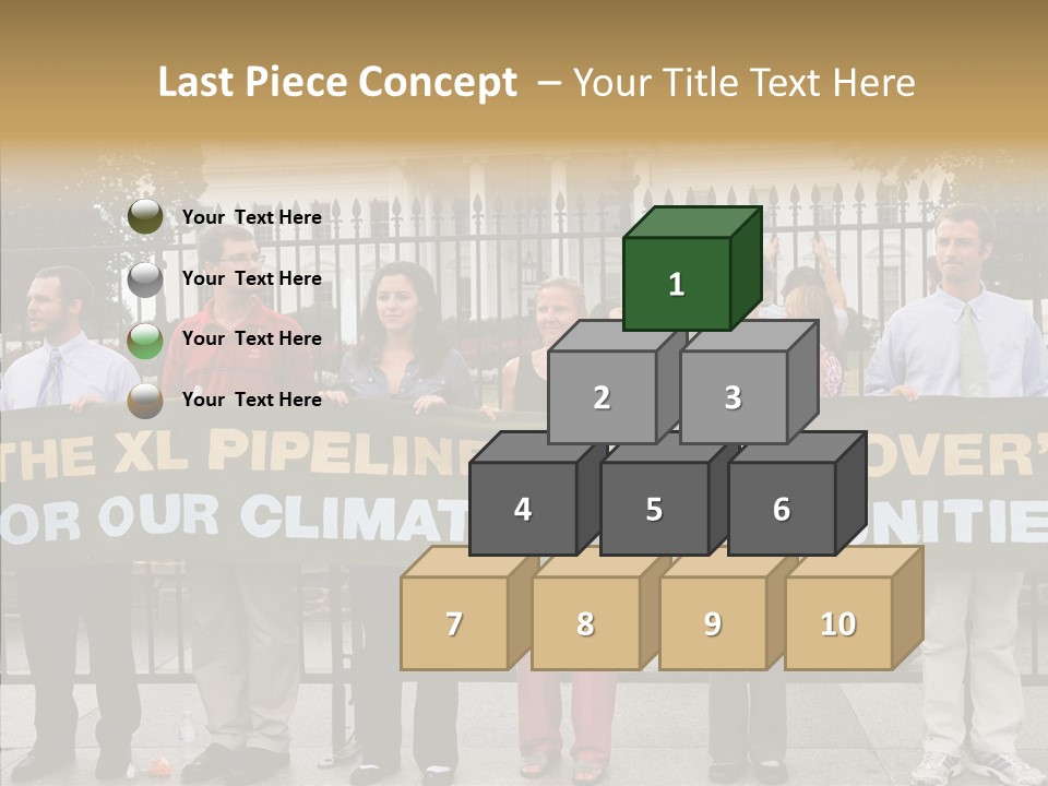 Disobedience District Demonstrator PowerPoint Template