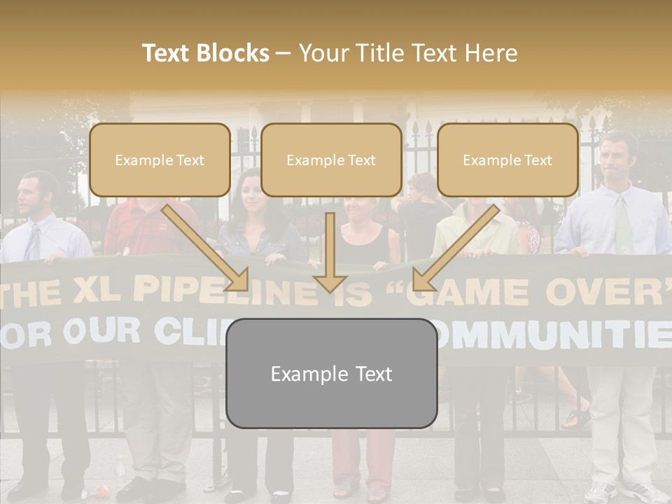 Disobedience District Demonstrator PowerPoint Template