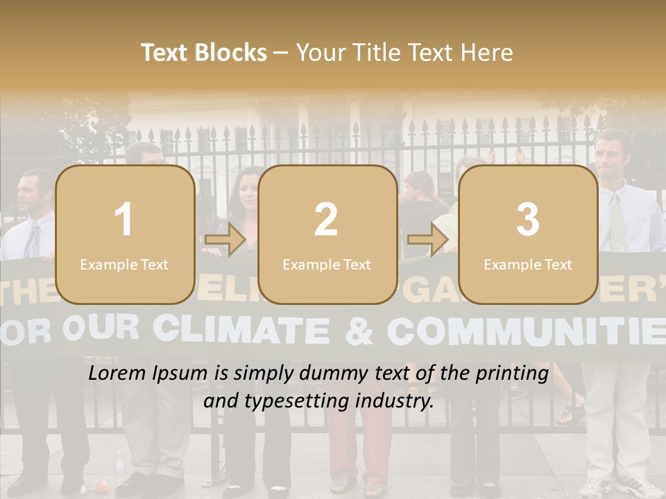 Disobedience District Demonstrator PowerPoint Template