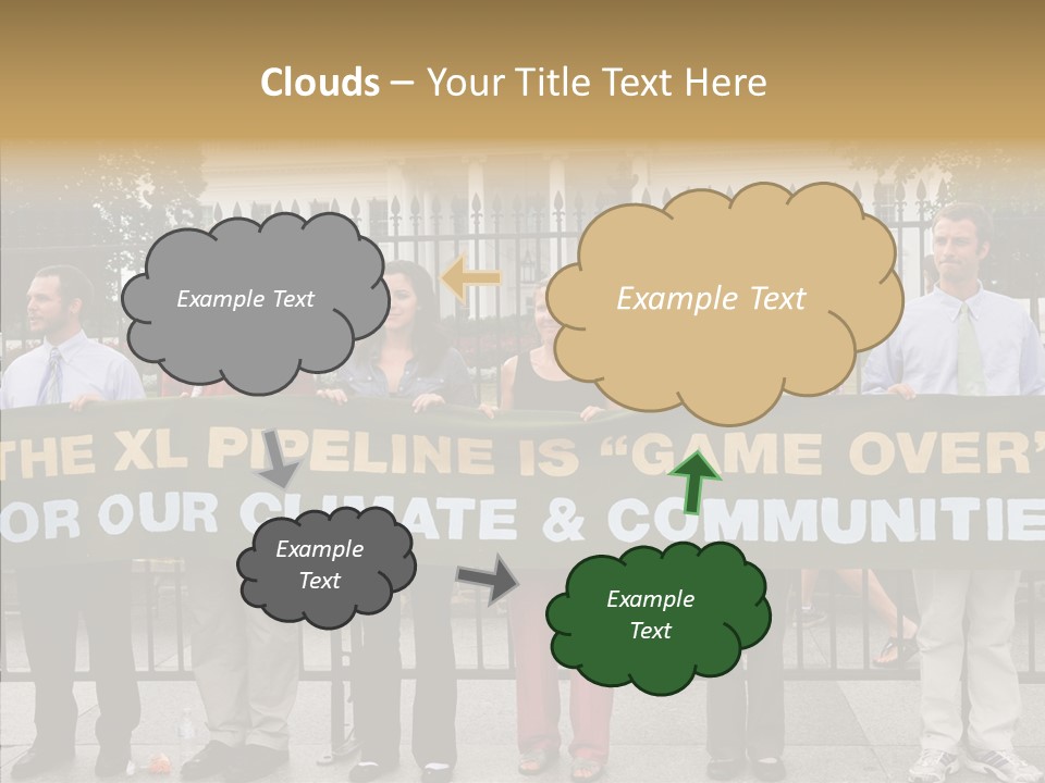 Disobedience District Demonstrator PowerPoint Template