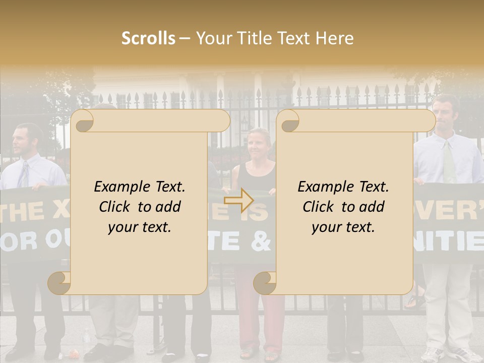 Disobedience District Demonstrator PowerPoint Template