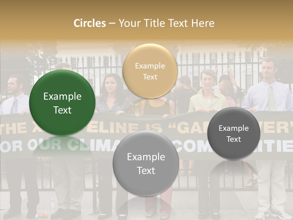 Disobedience District Demonstrator PowerPoint Template