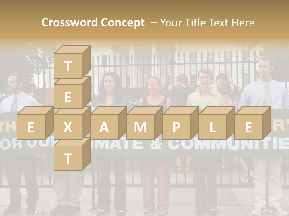 Disobedience District Demonstrator PowerPoint Template