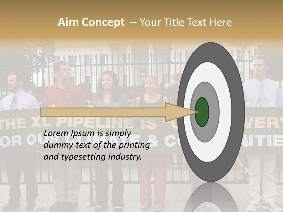 Disobedience District Demonstrator PowerPoint Template