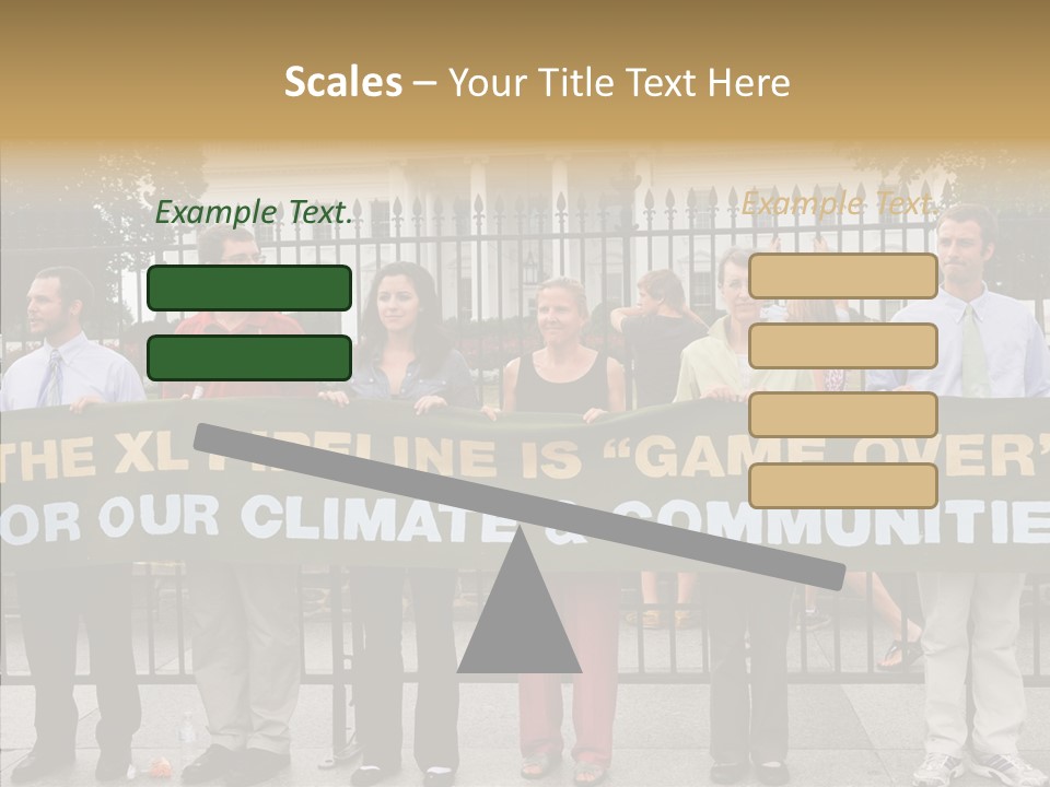 Disobedience District Demonstrator PowerPoint Template
