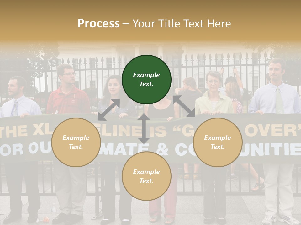 Disobedience District Demonstrator PowerPoint Template