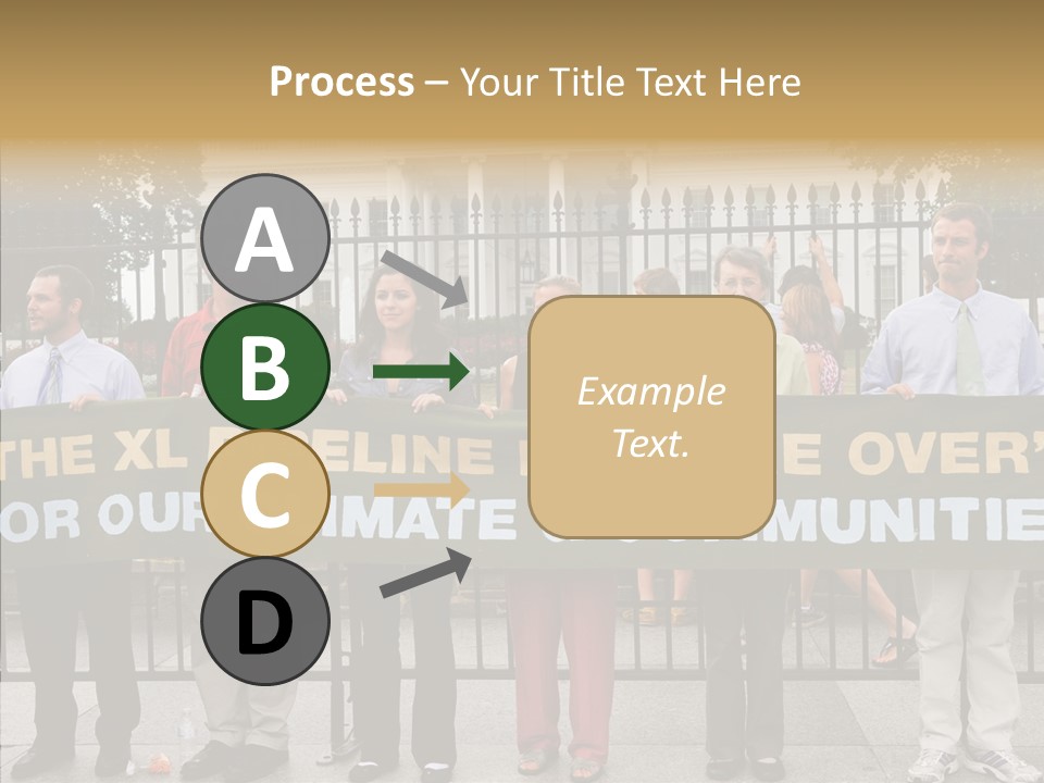 Disobedience District Demonstrator PowerPoint Template