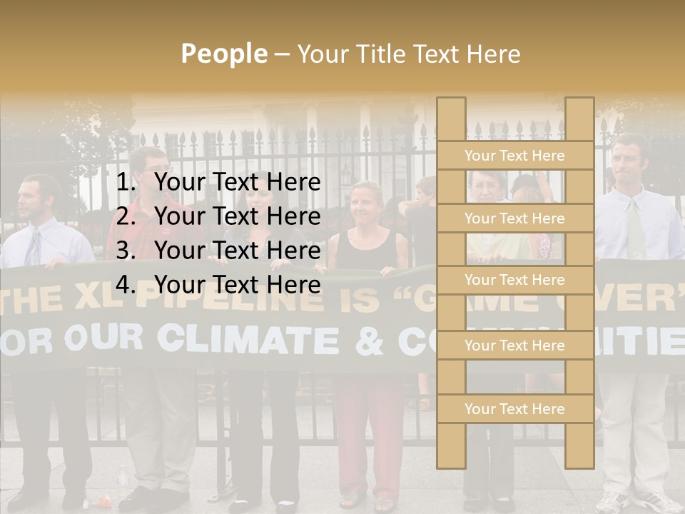 Disobedience District Demonstrator PowerPoint Template