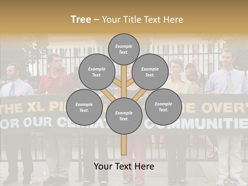 Disobedience District Demonstrator PowerPoint Template
