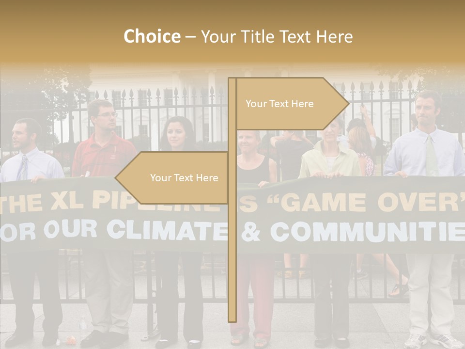 Disobedience District Demonstrator PowerPoint Template