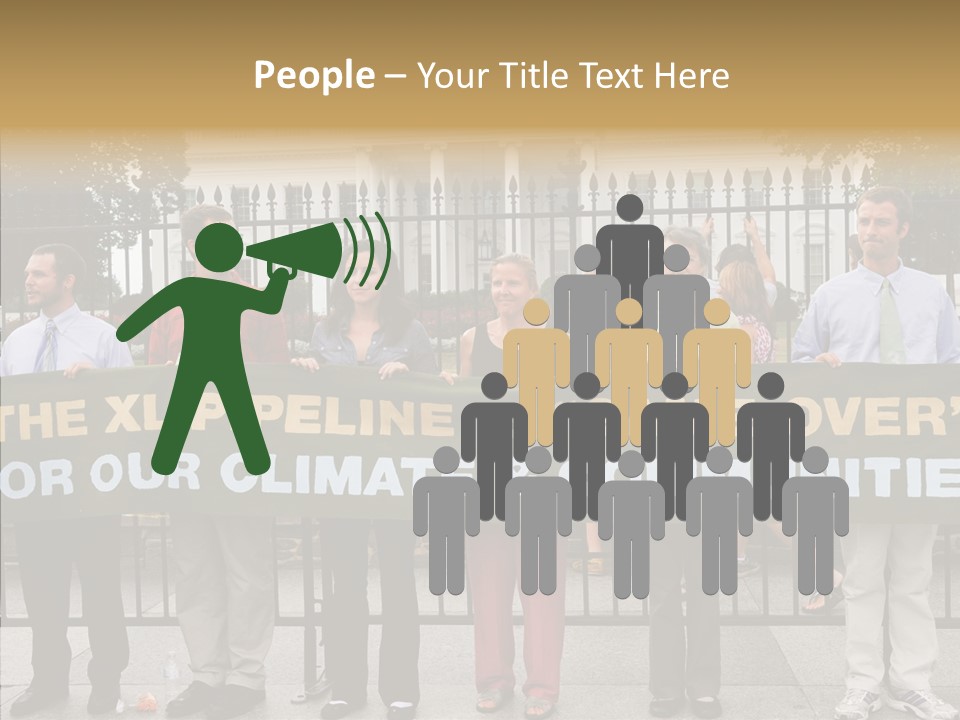 Disobedience District Demonstrator PowerPoint Template