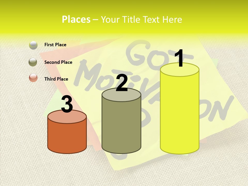 Yellow Reminder Sticky Note PowerPoint Template