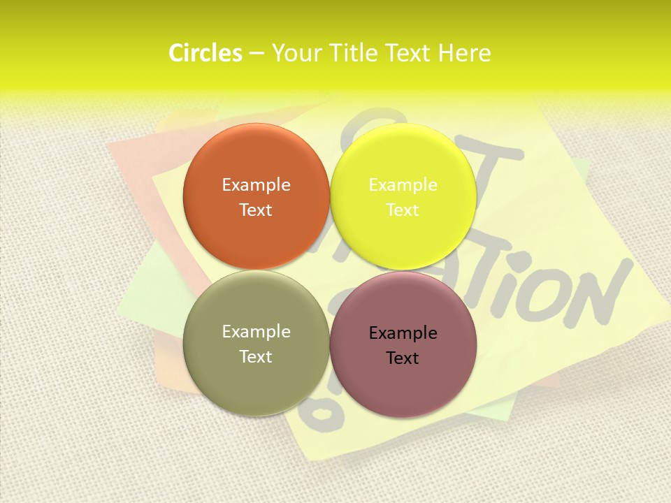 Yellow Reminder Sticky Note PowerPoint Template