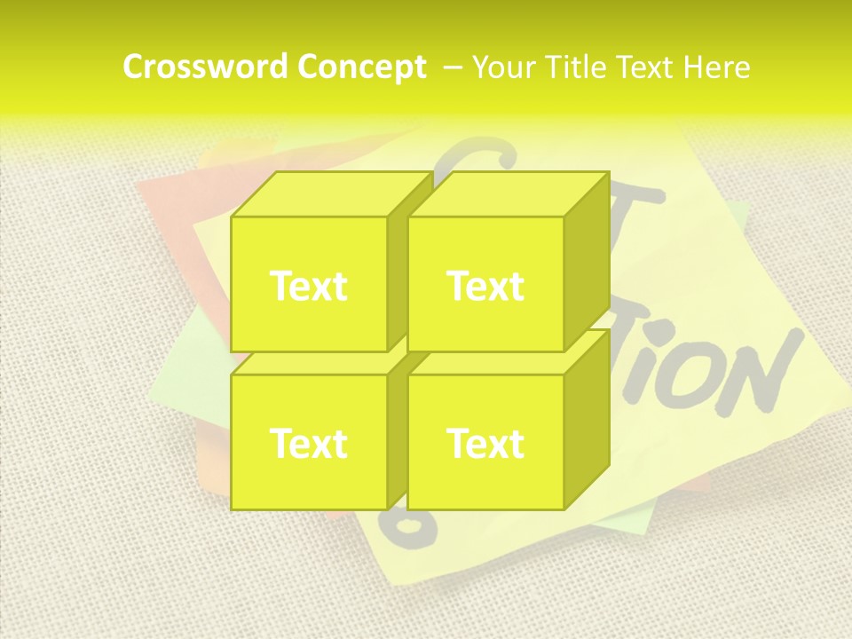 Yellow Reminder Sticky Note PowerPoint Template