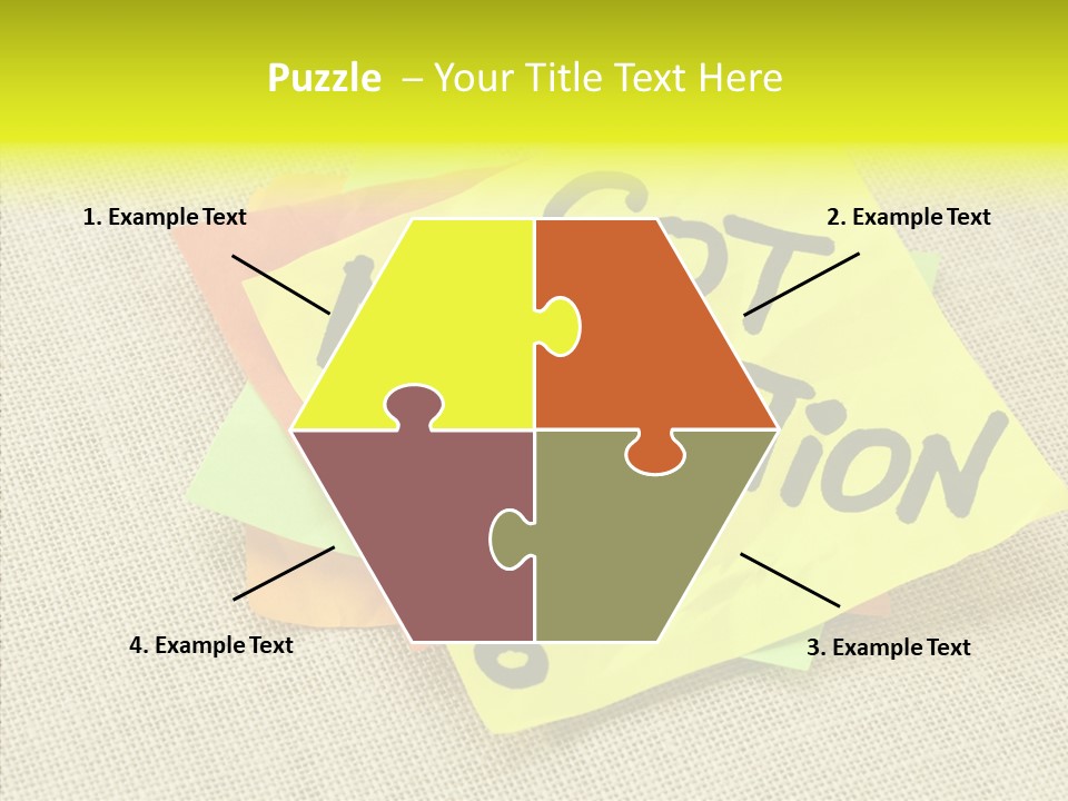 Yellow Reminder Sticky Note PowerPoint Template