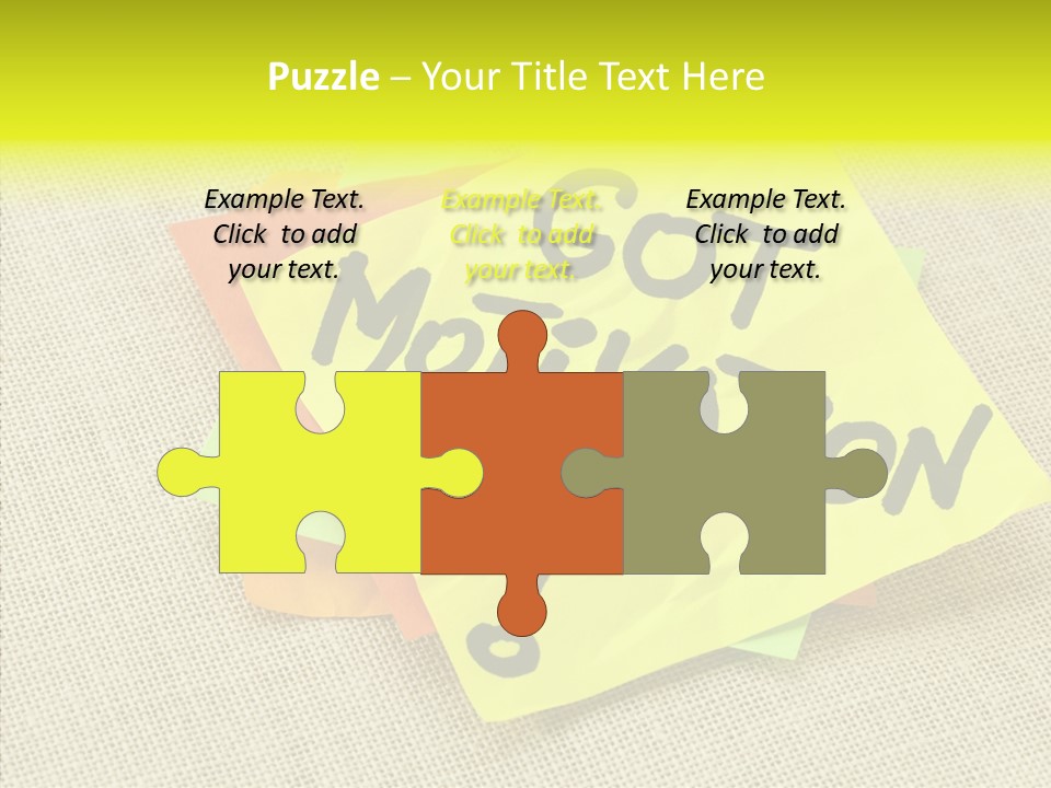 Yellow Reminder Sticky Note PowerPoint Template