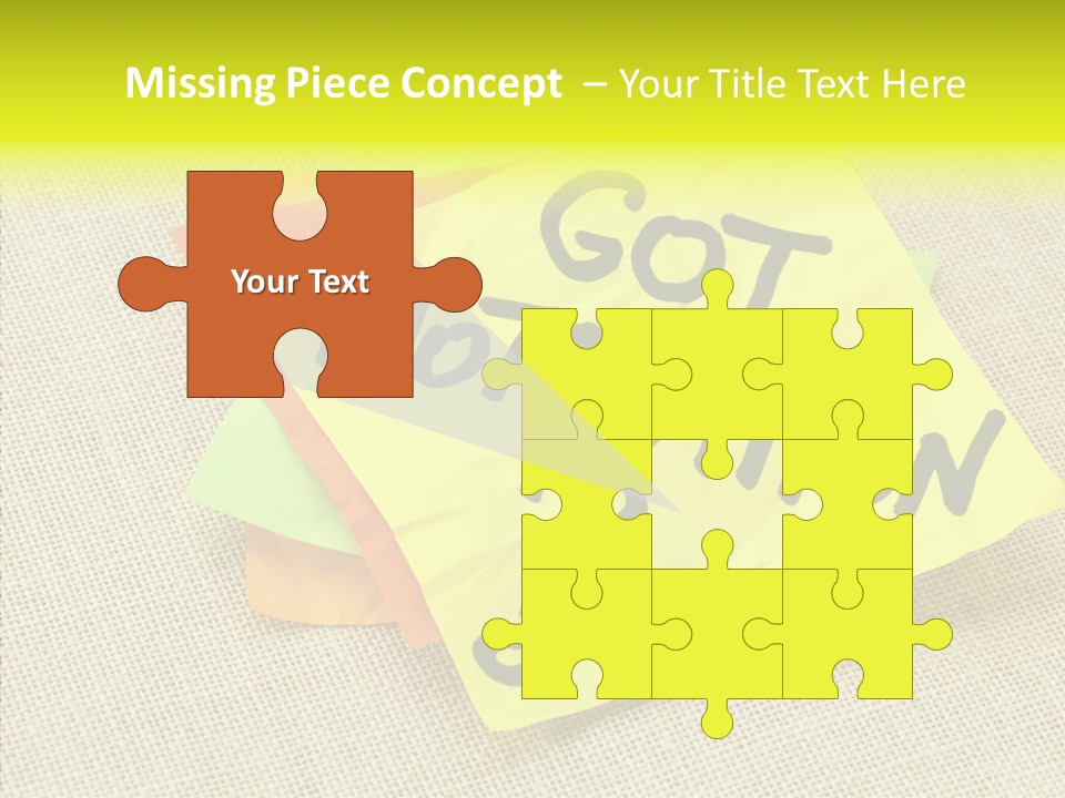 Yellow Reminder Sticky Note PowerPoint Template