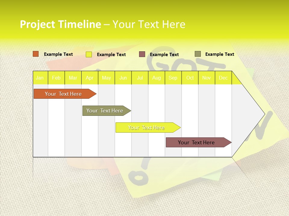 Yellow Reminder Sticky Note PowerPoint Template