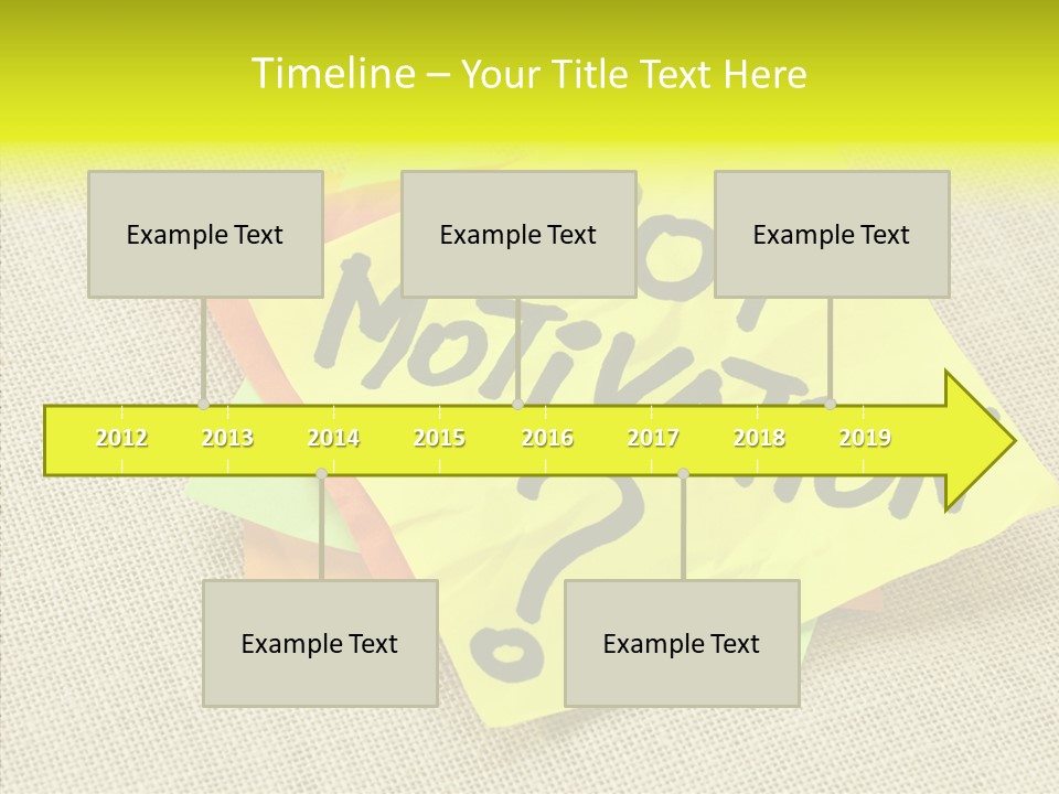 Yellow Reminder Sticky Note PowerPoint Template