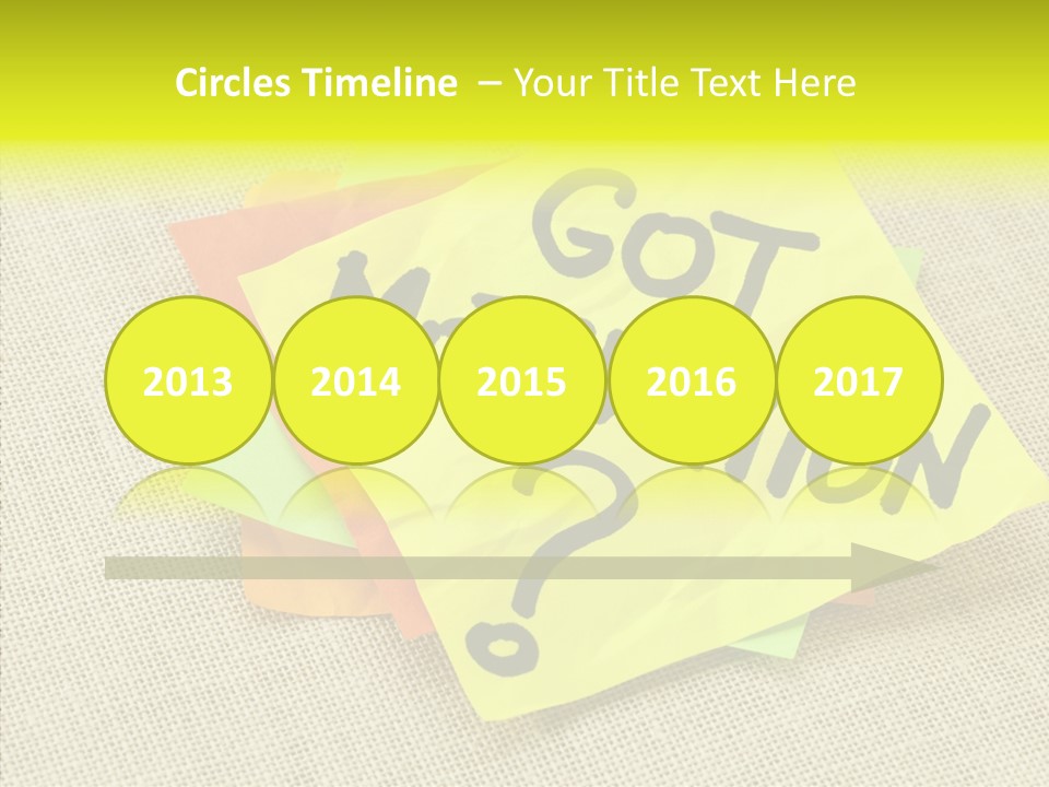 Yellow Reminder Sticky Note PowerPoint Template