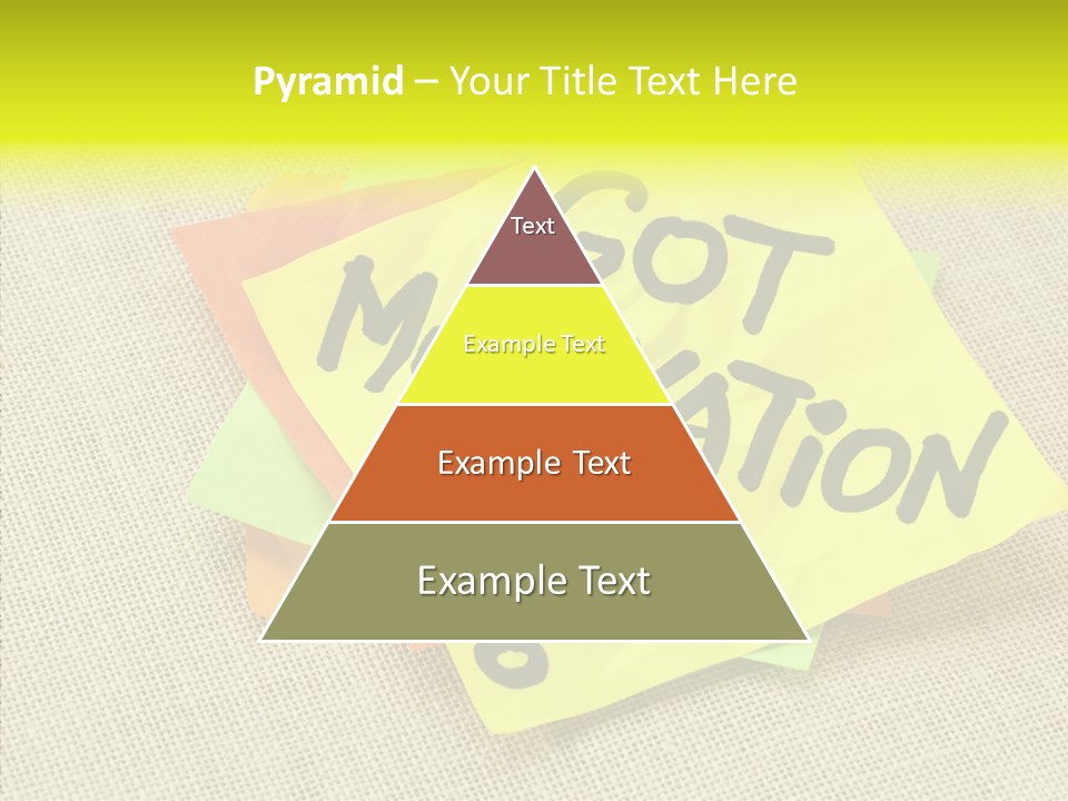 Yellow Reminder Sticky Note PowerPoint Template