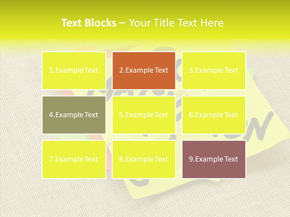 Yellow Reminder Sticky Note PowerPoint Template