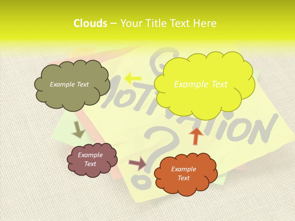 Yellow Reminder Sticky Note PowerPoint Template