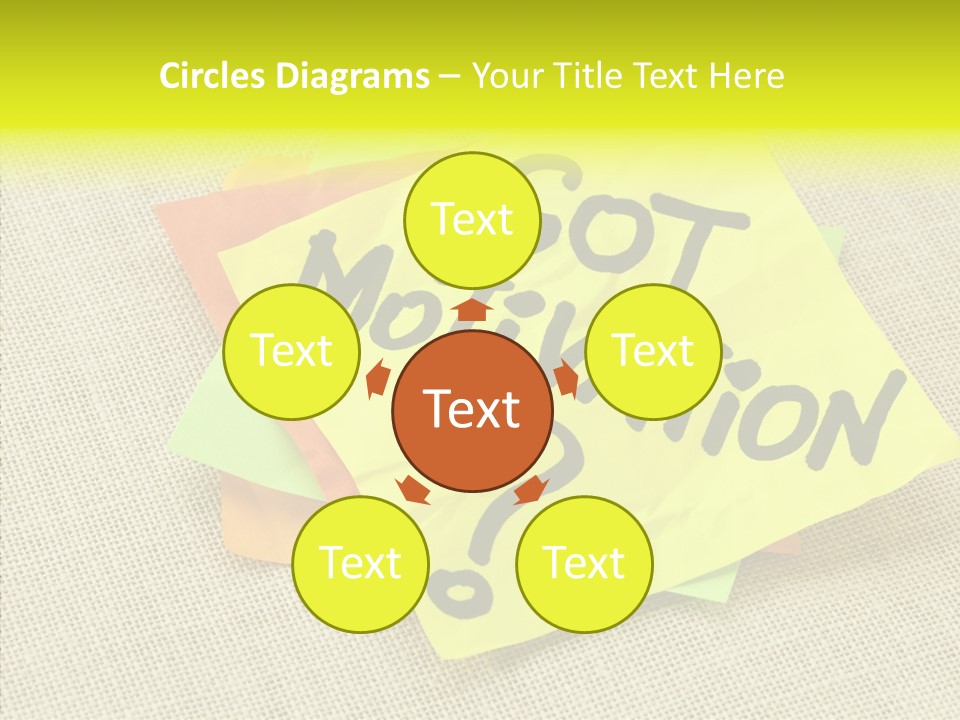 Yellow Reminder Sticky Note PowerPoint Template