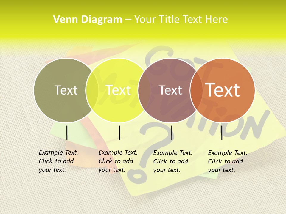 Yellow Reminder Sticky Note PowerPoint Template