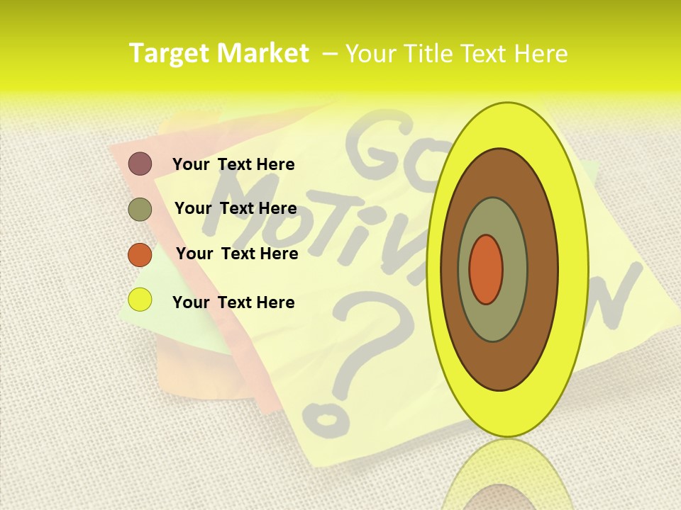 Yellow Reminder Sticky Note PowerPoint Template