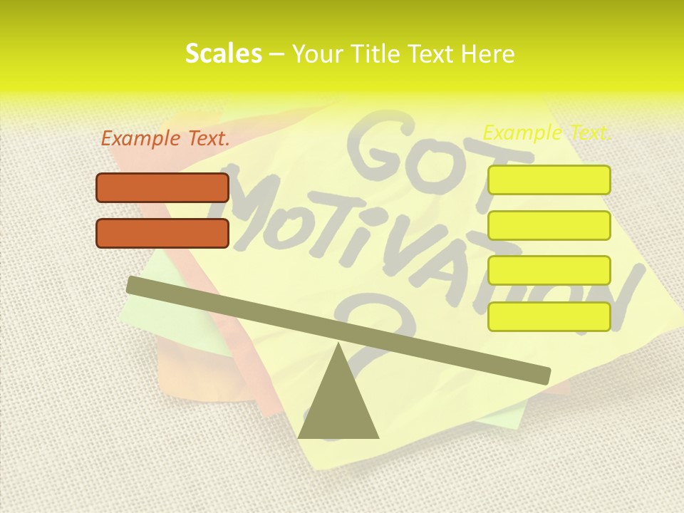 Yellow Reminder Sticky Note PowerPoint Template