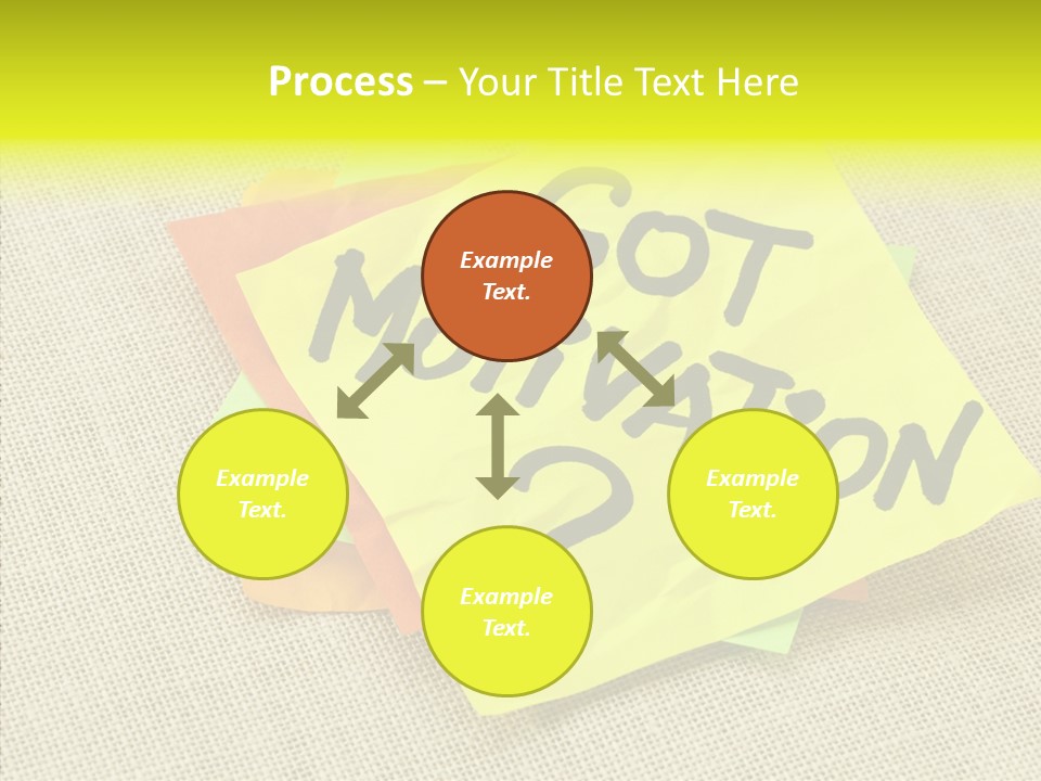Yellow Reminder Sticky Note PowerPoint Template