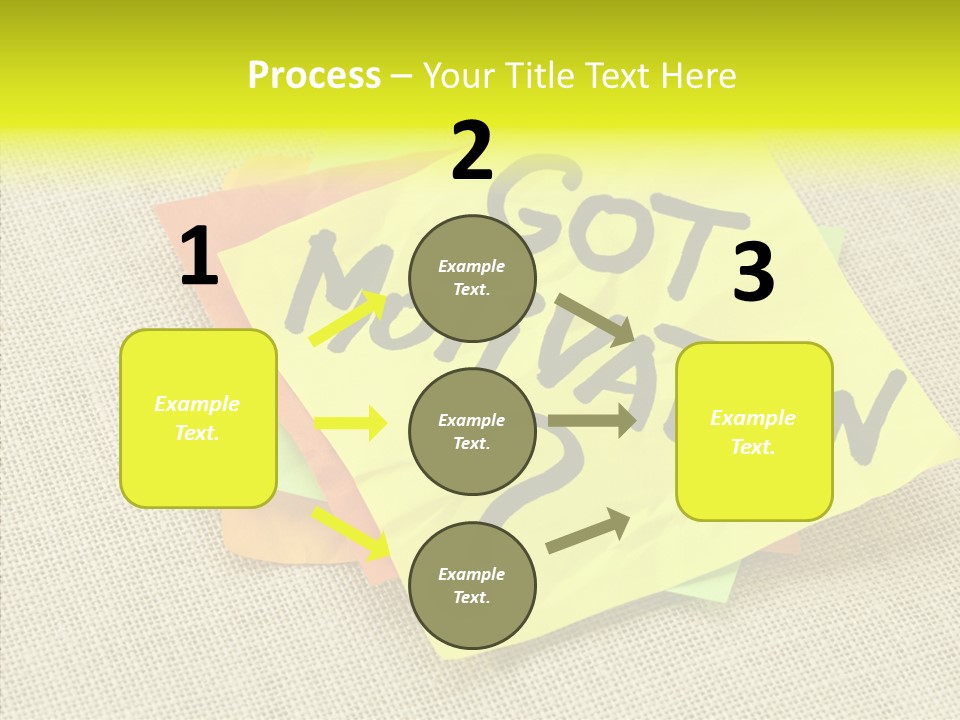 Yellow Reminder Sticky Note PowerPoint Template