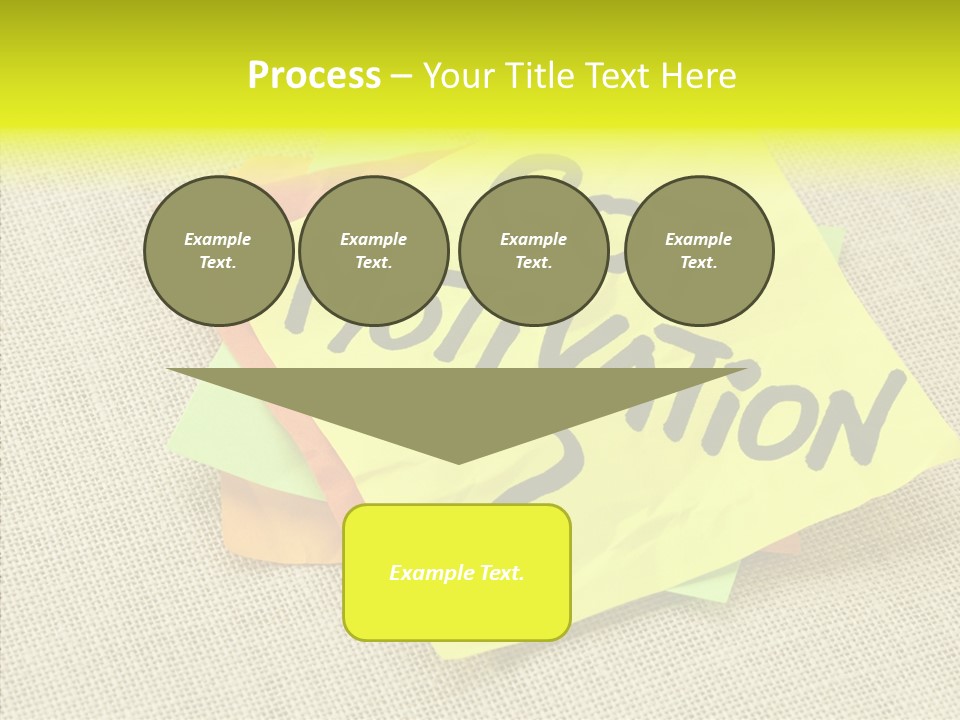 Yellow Reminder Sticky Note PowerPoint Template