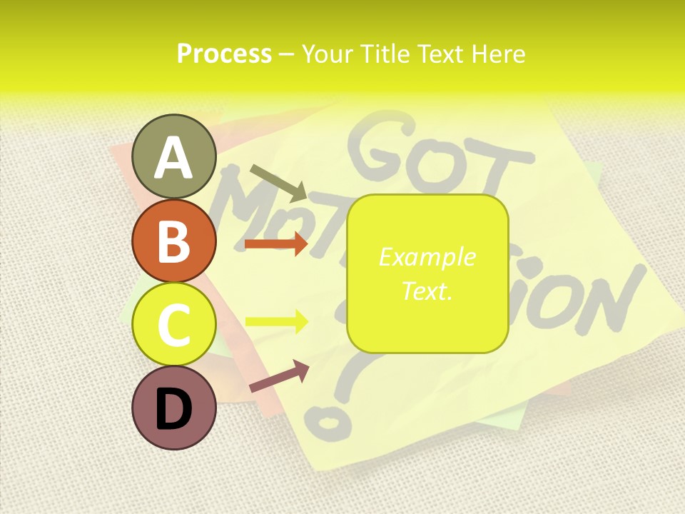 Yellow Reminder Sticky Note PowerPoint Template