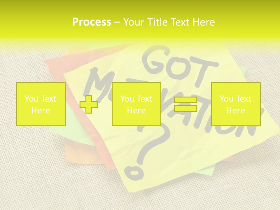 Yellow Reminder Sticky Note PowerPoint Template