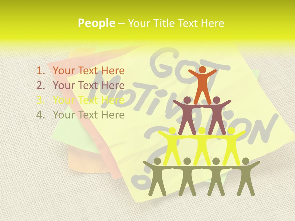 Yellow Reminder Sticky Note PowerPoint Template