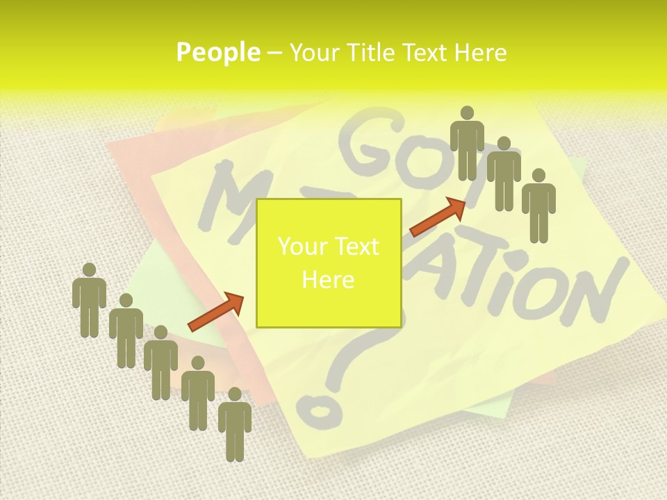 Yellow Reminder Sticky Note PowerPoint Template