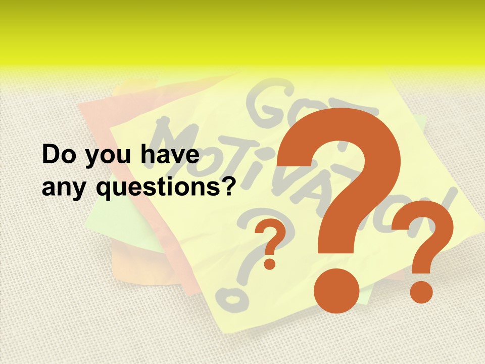 Yellow Reminder Sticky Note PowerPoint Template