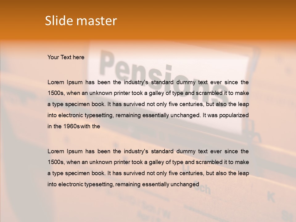 Benefit Ira Stock PowerPoint Template